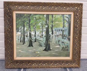 Max Liebermann Restaurant le 'Oude Vink' à Leiden repro, Enlèvement ou Envoi