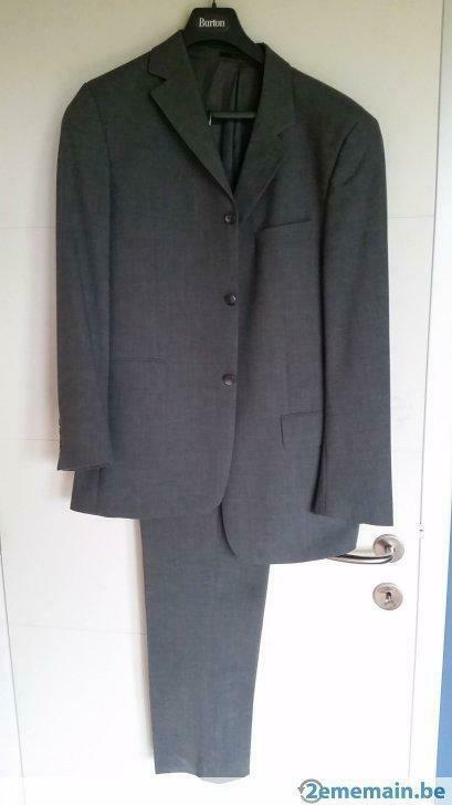 Costume gris Burton taille 52 pour 1m80, 70-72kg, Kleding | Heren, Kostuums en vesten, Gedragen, Ophalen