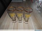 3 Stout glazen, Ophalen of Verzenden, Gebruikt