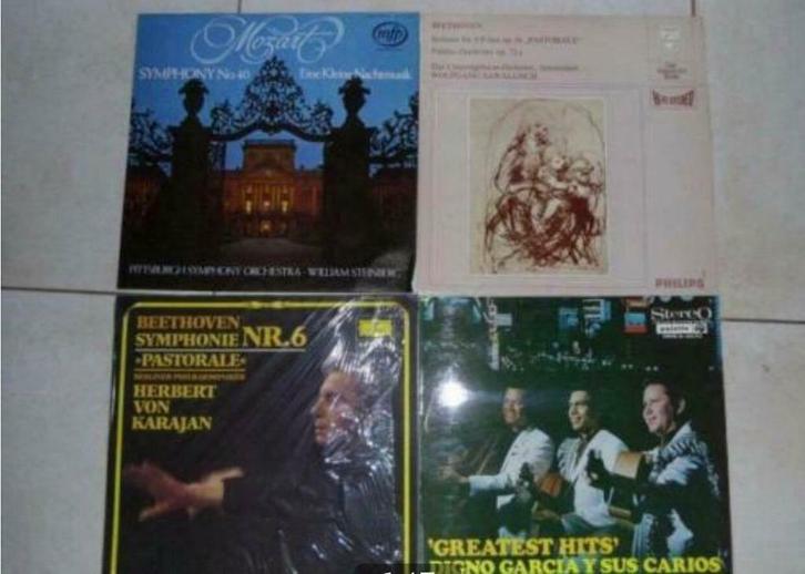 33 toeren vinyl schijf Mozart, Beethoven, Greatest hits,..., Cd's en Dvd's, Vinyl | Klassiek, Classicisme, Orkest of Ballet, Overige formaten