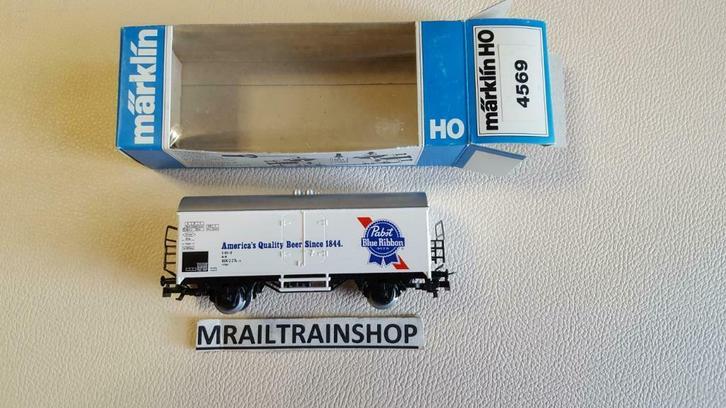 4569 MÄRKLIN – Bierwagen Blue Ribbon/Wagon biere Blue Ribbon, Hobby en Vrije tijd, Modeltreinen | H0, Nieuw, Wagon, Wisselstroom