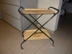 Table pliante desserte vintage sixties pliante plateau fer