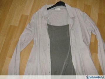 vest + top merk turnover merk mais il est ou le soleil, Enlèvement ou Envoi, Porté, Taille 42/44 (L)