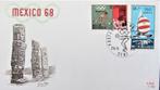FDC- SPORT-  BELGIË- OLYMPISCHE SPELEN MEXIC0 1968, Postzegels en Munten, Postzegels | Thematische zegels, Ophalen of Verzenden