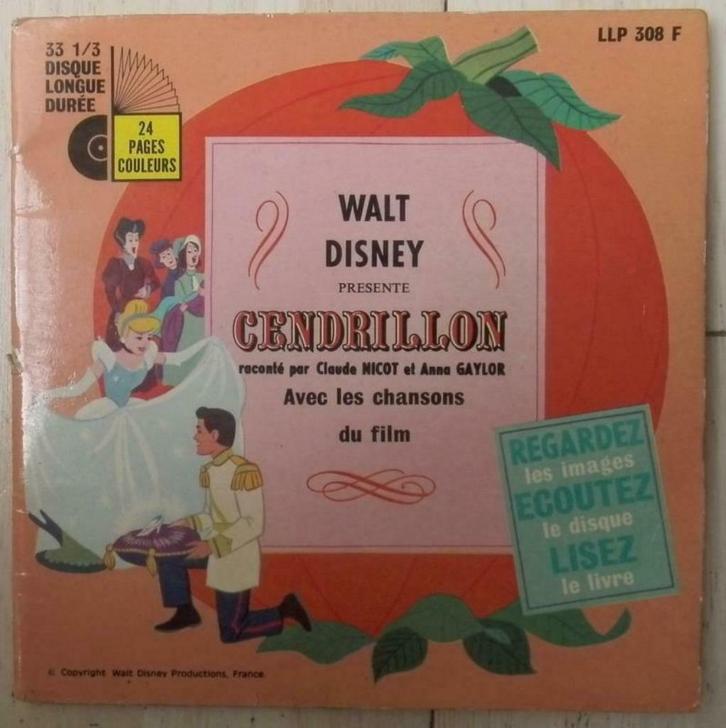 Walt Disney présente Cendrillon (Assepoester), Cd's en Dvd's, Vinyl | Kinderen en Jeugd, Ophalen of Verzenden