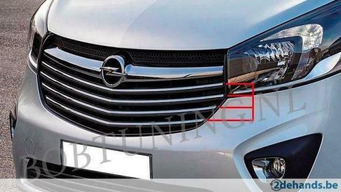 Bobtuning Rvs Grill lijsten Opel Vivaro 2014+, Auto-onderdelen, Carrosserie, Opel, Nieuw, Verzenden