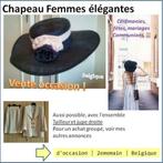Chapeau Femmes élégantes (+/- 56 cm circ.), Vêtements | Femmes, Comme neuf, Chapeau, Enlèvement ou Envoi, Autre