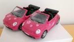 2 x roze volkswagen speelgoedauto, Ophalen of Verzenden