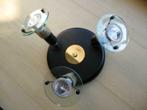Lichtspotarmatuur Design voor 3 Halogeen/LED Spots 40W E14, Ophalen, Led, Plafondspot of Wandspot, Glas