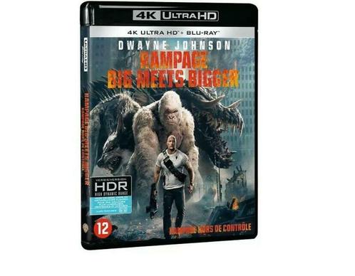Rampage: Hors de Contrôle-4K-2 blurays neuf/cello, CD & DVD, Blu-ray, Aventure, Enlèvement ou Envoi