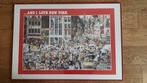 Humoristische poster New York City met rode lijst 100x70cm, Ophalen, Kunststof, 50 tot 75 cm, Zo goed als nieuw