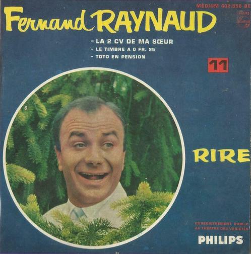Fernand Raynaud – La 2 CV de ma soeur / Toto en pension + 1, CD & DVD, Vinyles Singles, EP, Humour et Cabaret, 7 pouces, Enlèvement ou Envoi
