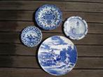 4 Borden Delfts Blauw, Antiek en Kunst, Ophalen of Verzenden