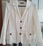 petite veste blazer légère coton blanc cassé +poche 40 état, Comme neuf, Taille 38/40 (M), Enlèvement ou Envoi, Blanc