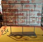 Porte bougies métal gris, Enlèvement ou Envoi, Comme neuf, Gris, Métal