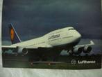 Lufthansa Boeing 747-400, Verzamelen, Luchtvaart en Vliegtuigspotten, Ophalen of Verzenden, Zo goed als nieuw, Kaart, Foto of Prent