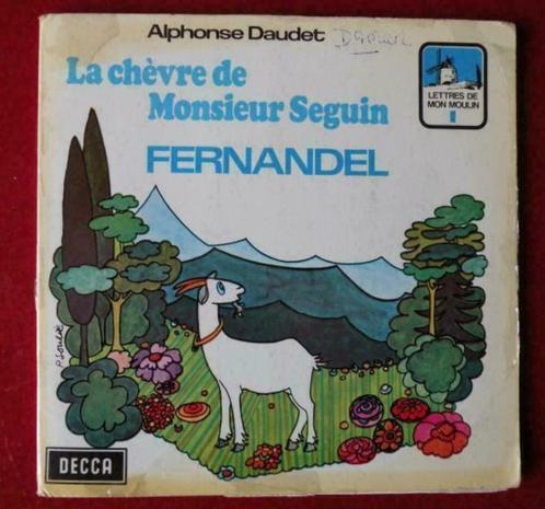 DISQUE 45 tr LA CHEVRE DE MONSIEUR SEGUIN raconter par ferna, Antiquités & Art, Curiosités & Brocante, Enlèvement ou Envoi