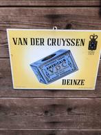 Blikken reclamebord VDC Deinze 1950, Ophalen of Verzenden, Zo goed als nieuw, Reclamebord