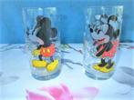 mickey en minnie mouse glas, Verzamelen, Ophalen of Verzenden, Zo goed als nieuw, Frisdrankglas