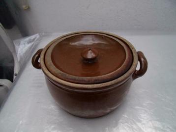 Beurrier ancien en GRES  année 1900, Enlèvement ou Envoi, Poterie rustique, Poterie, Utilisé