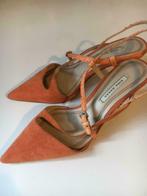 Sandalen met hakje 7cm ZARA Maat 37.  12 EURO, Zara, Oranje, Ophalen of Verzenden, Gedragen