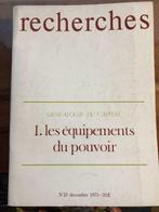 Recherches 13 - Généalogie Du Capital. 1. Les Équipements Du, Boeken, Ophalen of Verzenden, Zo goed als nieuw