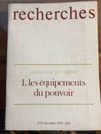 Recherches 13 - Généalogie Du Capital. 1. Les Équipements Du, Boeken, Ophalen of Verzenden, Zo goed als nieuw