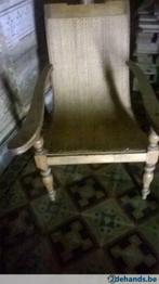 Koloniale plantage fauteuil weefsel te restaureren, Huis en Inrichting, Gebruikt, Ophalen