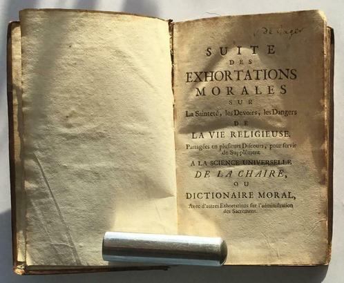 Exhortations morales sur la saintete, ca. 1715, Antiek en Kunst, Antiek | Boeken en Manuscripten, Verzenden