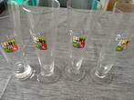 4 verres anciens Pilsner Urquell 2 modèles, Autres marques, Enlèvement, Utilisé, Verre ou Verres