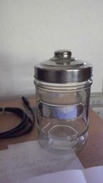 Design Bewaarpot met Inox deksel, Huis en Inrichting, Keuken | Potten en Pannen, Ophalen of Verzenden, Inox, Pot, Bus of Blik