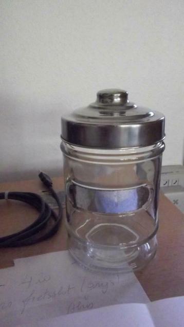 Bocal de conservation design avec couvercle en acier inoxyda, Enlèvement ou Envoi, Inox, Casserole, Bidon ou Boîte