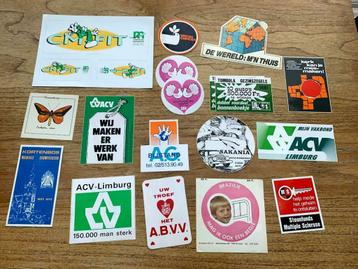 Vakbond, Mutualiteit, Goede doel stickers, Verzamelen, Ophalen of Verzenden, Zo goed als nieuw, Bedrijf of Vereniging