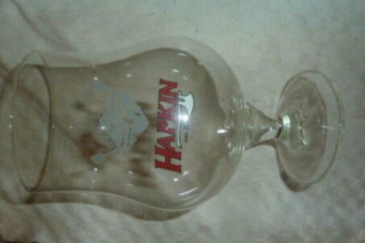 #D bier glas HAPKIN Anno 1877 Brouwerij Alken - Maes, Verzamelen, Glas en Drinkglazen, Nieuw, Bierglas, Ophalen of Verzenden