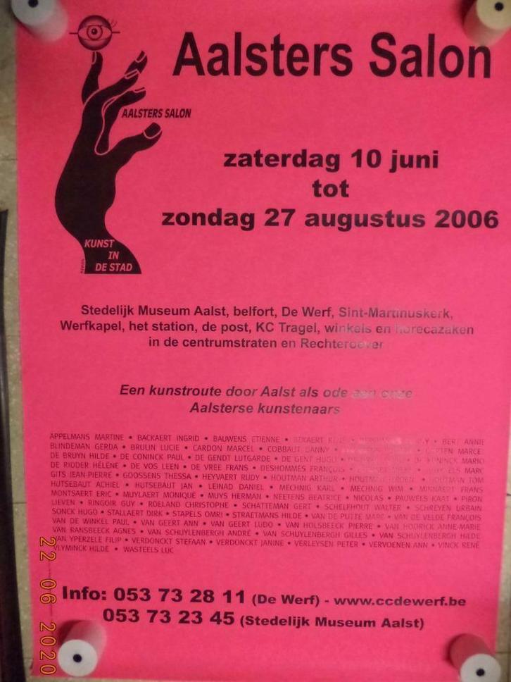 Affiche: Aalst: Aalsters Salon 2006. Een kunstroute..., Verzamelen, Overige Verzamelen, Zo goed als nieuw, Ophalen of Verzenden