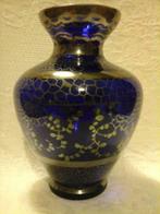 Venetiaans blauwe glazen vaas uit de jaren 50, Ophalen of Verzenden