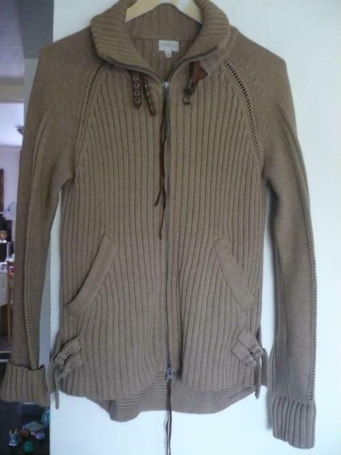 magnifique gilet /veste tricot Essentiel Antwerp M, Vêtements | Femmes, Pulls & Gilets, Comme neuf, Taille 38/40 (M), Beige, Envoi