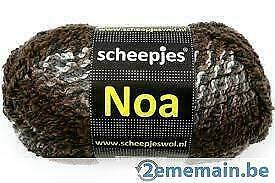 Wol Noa Scheepjes bruin 100 gr - 80 m 96% acryl (10), Hobby en Vrije tijd, Breien en Haken, Nieuw, Breien, Ophalen of Verzenden