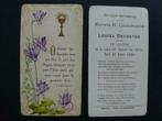 eerste H. communie Louisa Decoster Leuven 10 juni 1909, Verzamelen, Bidprentje, Verzenden