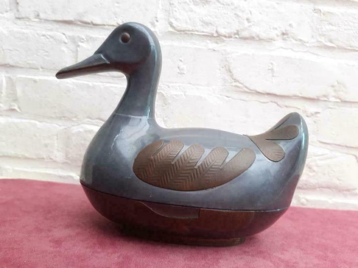 bonbonniere in de vorm van een eend, Antiek en Kunst, Curiosa en Brocante, Ophalen of Verzenden