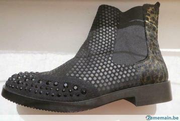 bottines - boots - cafénoir - klamper  neuves, Neuf, Autres couleurs, Boots et Botinnes, Envoi