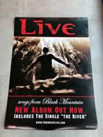 Poster Live - new album Songs From Black Mountain, Collections, Comme neuf, Enlèvement ou Envoi