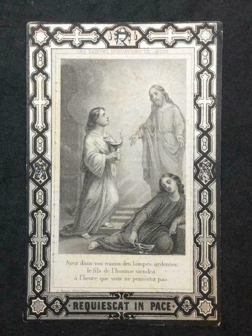 Gebedsprentje zilveropdruk Harriet-Walsh-Porter-Allan 1878, Verzamelen, Bidprentjes en Rouwkaarten, Bidprentje, Ophalen of Verzenden