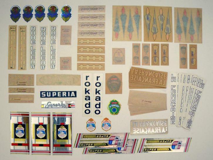 Fietsdecals jaren '50 - '60, Verzamelen, Merken en Reclamevoorwerpen, Nieuw, Ophalen of Verzenden