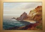 John Shapland (1865-1929) Kynance Cove Cornwall; Gouache, Antiek en Kunst, Ophalen of Verzenden