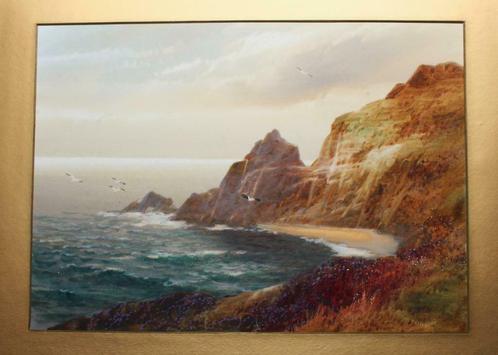 John Shapland (1865-1929) Kynance Cove Cornwall; Gouache, Antiek en Kunst, Kunst | Schilderijen | Klassiek, Ophalen of Verzenden