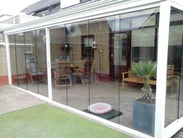 Glazen schuifwand 64 cm / 82 cm / 98 cm / 104 cm breed TIP beschikbaar voor biedingen