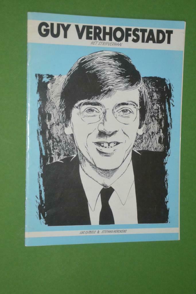 Stripverhaal Guy Verhofstadt, Boeken, Politiek en Maatschappij, Gelezen, Politiek en Staatkunde, Ophalen of Verzenden