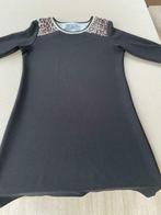 Zwarte jurk met luipaardprint (maat XL), Kleding | Dames, STUDIO IT, Gedragen, Ophalen of Verzenden, Maat 46/48 (XL) of groter