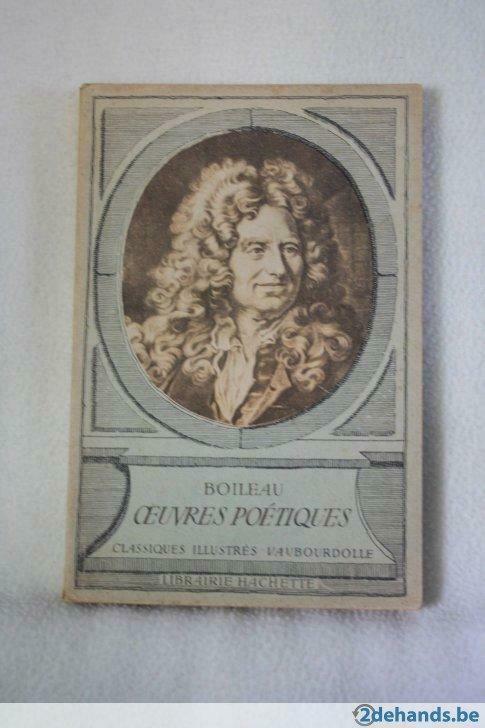 Boileau Oeuvres poétiques Classiques illustrés Vaubourdolle, Antiquités & Art, Antiquités | Livres & Manuscrits, Enlèvement ou Envoi